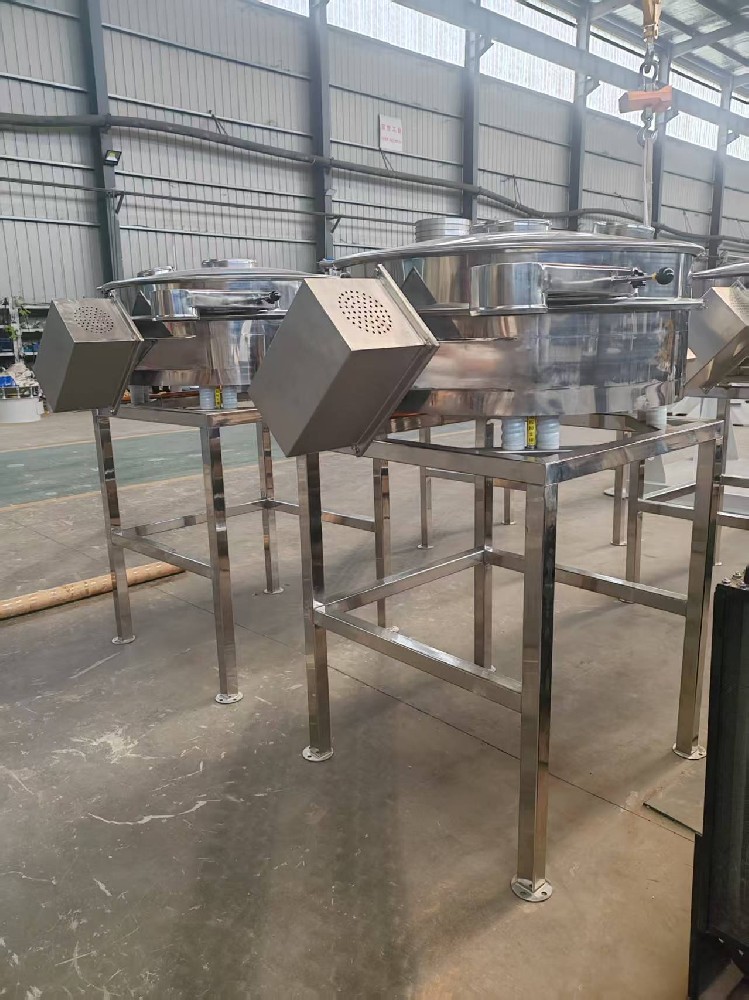 Raised Hopper Direct Discharge Vibrating Sieve, High‑Inlet Flow‑Thru Vibrating Screen for Powder Imp