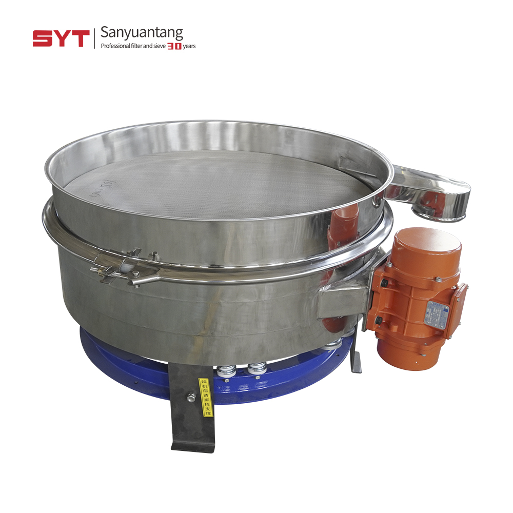Custom Height Direct Discharge Vibrating Sieve, Stainless Steel High Stand Straight Row Sifter for P
